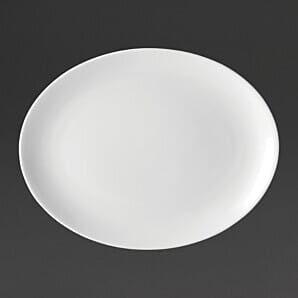 Utopia DY320 Pure White Oval Plates 250mm (Pack of 24)