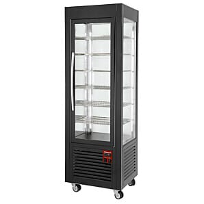 Diamond SNE/GB-B7-R2 Black Panoramic Ventilated Display Freezer, 360 Litres