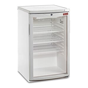 Diamond TOP200/R6 Single Door White Refrigerated Bottle Cooler, 110 Litres