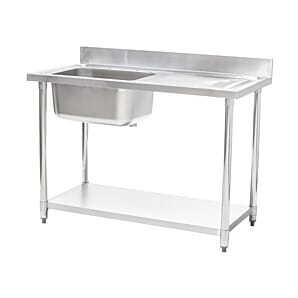 Connecta HEF721 Single Sink Unit with Right Hand Drain, 1000mm