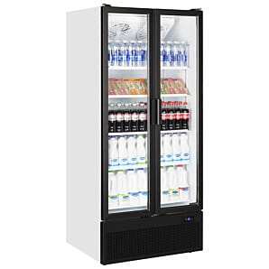 Tefcold FS890H Glass Double Door Merchandiser, 707 Litres