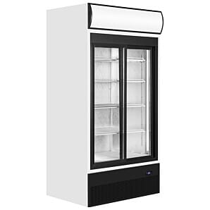 Tefcold FSC1000S Glass Double Door Merchandiser, 771 Litres