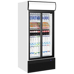 Tefcold FSC890S Glass Double Door Merchandiser, 707 Litres