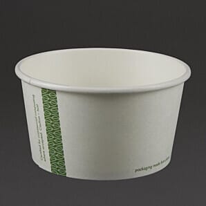 Vegware Compostable Hot Food Pots 340ml / 12oz (Pack of 500) - (Code: GF046)