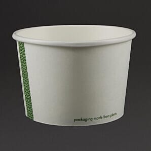 Vegware Compostable Hot Food Pots 455ml / 16oz (Pack of 500) - (Code: GF047)