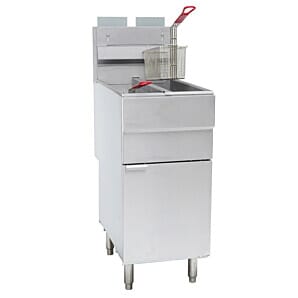 Chefsrange GF120T Double Basket / Twin Tank Freestanding Natural Gas Fryer, 35.5kW