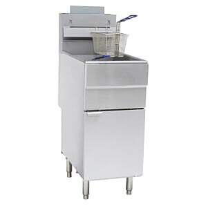 Chefsrange GF90 Double Basket / Single Tank Freestanding Natural Gas Fryer, 26.5kW