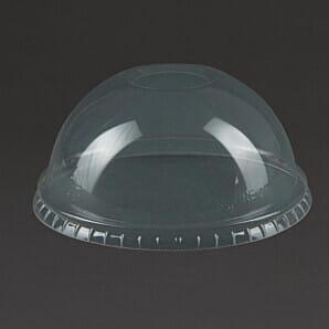 Vegware Compostable Cold Cup Domed Lids 340ml / 12oz and 455ml / 16oz (Pack of 1000) - (Code: GH016)