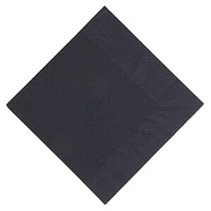 Duni Lunch Napkin Black 33x33cm 3ply 1/4 Fold (Pack of 1000) - (Code: GJ107)