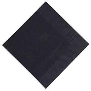 Duni Dinner Napkin Black 40x40cm 3ply 1/8 Fold (Pack of 1000) - (Code: GJ113)