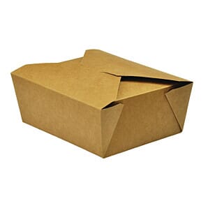 Vegware Compostable Paperboard Food Boxes No.8 1300ml / 46oz (Pack of 300) - (Code: GK102)