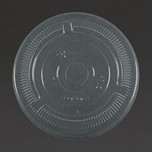 Vegware Compostable Cold Cup Flat Lids 340ml / 12oz and 455ml / 16oz (Pack of 1000) - (Code: GK106)