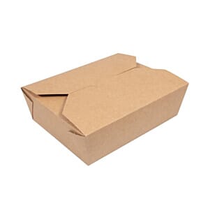 Vegware Compostable Paperboard Food Boxes No.5 1050ml / 37oz (Pack of 150) - (Code: GL859)