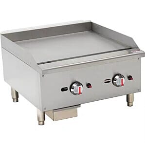 Hamoki EGG-24SX Dual Control Gas Countertop Griddle, 14kW