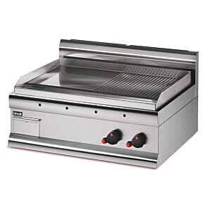 Lincat GS7/R Silverlink 600 Electric Counter-top Griddle - Half-Ribbed Plate - W 750 mm - 6.0 kW