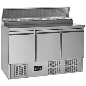 G-Line GSS435 3 Door Gastronorm Saladette Counter, 348 Litres