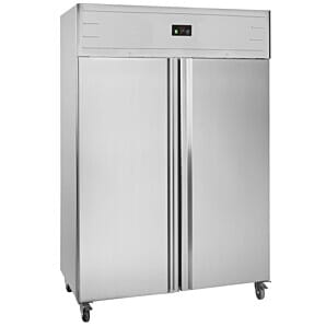 Tefcold GUF140 Solid Double Door Gastronorm Upright Freezer, 1166 Litres