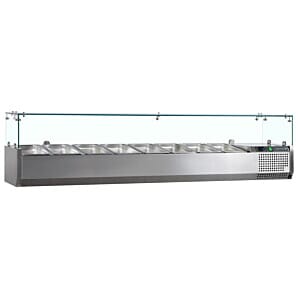 Front view of the G-Line GVC33-120 Gastronorm Topping Shelf, 1200mm