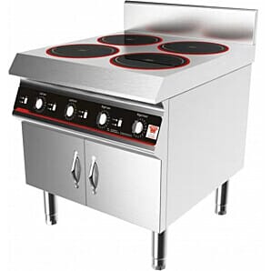 Chefsrange GXIH4-3B Floorstanding 4 Ring Induction Hob, 4 x 3kW