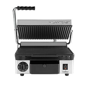Front view of the Hallco MEMT16001XNS Contact Quartz Grill