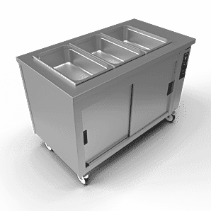 Moffat HB3 Premier Mobile Hot Cupboard & Dry/Wet Bain Marie, 3 x 1/1 GN