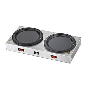 Chefmaster HEB087 Twin Coffee Jug Hotplates, 120W