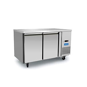 Arctica HED496 2 Door Heavy Duty Refrigerated Preparation Counter, 280 Litres