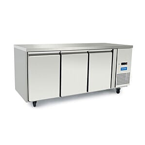Arctica HED497 3 Door Heavy Duty Refrigerated Preparation Counter, 420 Litres
