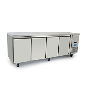 Arctica HED498 4 Door Heavy Duty Refrigerated Preparation Counter, 560 Litres