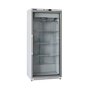 Arctica HEF542 Glass Single Door Medium Duty White Display Fridge, 580 Litres