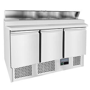 Arctica HEF570 3 Door Refrigerated Pizza Prep Counter, 380 Litres
