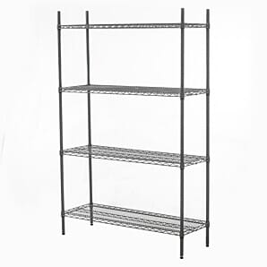 Connecta HEF705 Nylon Wire 4 Tier Shelf, W900mm x D400mm