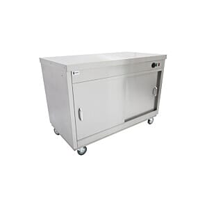 Parry HOT15P Stainless Steel Mobile Hot Cupboard with Passthrough, 2.5kW