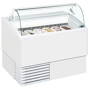 ISA ISETTA 6LX Scoop Ice Cream Curved Display, 6 x 5 Litre Napoli Pans