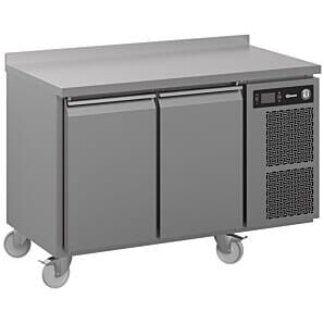 Hoshizaki Premier K 2 A5 DL DR C U 2 Door Stainless Steel Refrigerated Counter with Splashback, 301 Litres
