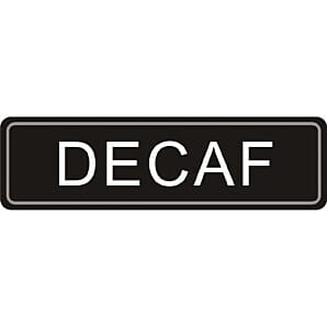 Adhesive Airpot Label - Decaf - (Code: K701)