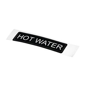 Adhesive Airpot Label - Hot Water - (Code: K705)