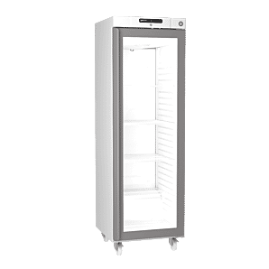 Hoshizaki Compact KG420L C DR G U Glass Single Door White Upright Display Refrigerator, 343 Litres