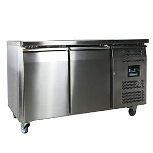 Blizzard LBC2NU 2 Door Freezer 1/1 Gastronorm Counter without Splashback, 282 Litres
