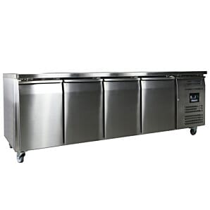 Blizzard LBC4SL 4 Door Slimline Freezer Counter, 449 Litres