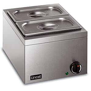 Lincat LBMW Lynx 400 Electric Counter-top Bain Marie - Wet Heat - inc. 2 x 1/4 GN Dishes - W 285 mm - 0.25 kW