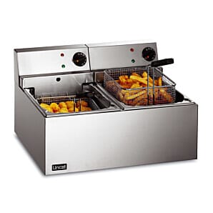 Lincat LDF2 Lynx 400 Electric Counter-top Twin Tank General Purpose Fryer - 2 Baskets - W 540 mm - 2 x 3.0 kW