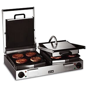 Lincat LCG2 Lynx 400 Electric Counter-Top Twin Contact Panini Grill, 4.5kW