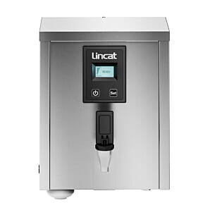 Front view of the Lincat M3F FilterFlow MF Wall Mounted Auto Fill 3.5 Litre Water Boiler, 28 Litres Output per Hour
