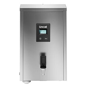Front view of the Lincat M7F FilterFlow MF Wall Mounted Auto Fill 8 Litre Water Boiler, 28 Litres Output per Hour
