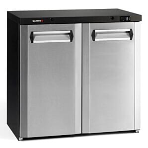 Gamko Maxiglass MG3/250CS Hinged Double Door Undercounter Stainless Steel Front Bottle Cooler 250ltrs