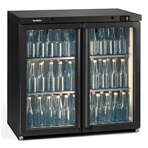 Gamko Maxiglass MG3/250G Hinged Double Glass Door Undercounter Bottle Cooler 250ltrs