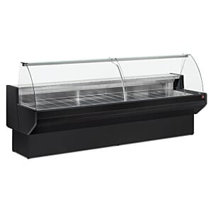 Diamond ML25/B5-R2 Black 2500mm Curved Glass Serveover