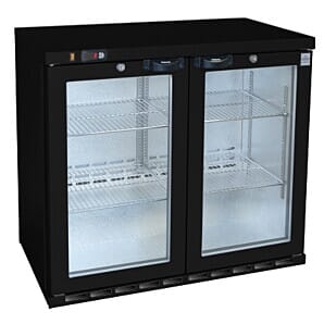 Osborne 220ES GBL Black Double Door Bottle Cooler, 188 Litres