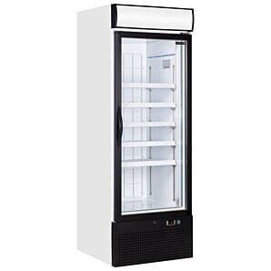 Tefcold NC2500G Glass Single Door White Merchandiser, 515 Litres